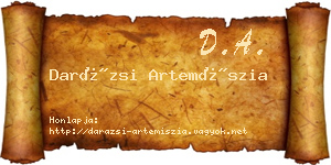 Darázsi Artemíszia névjegykártya